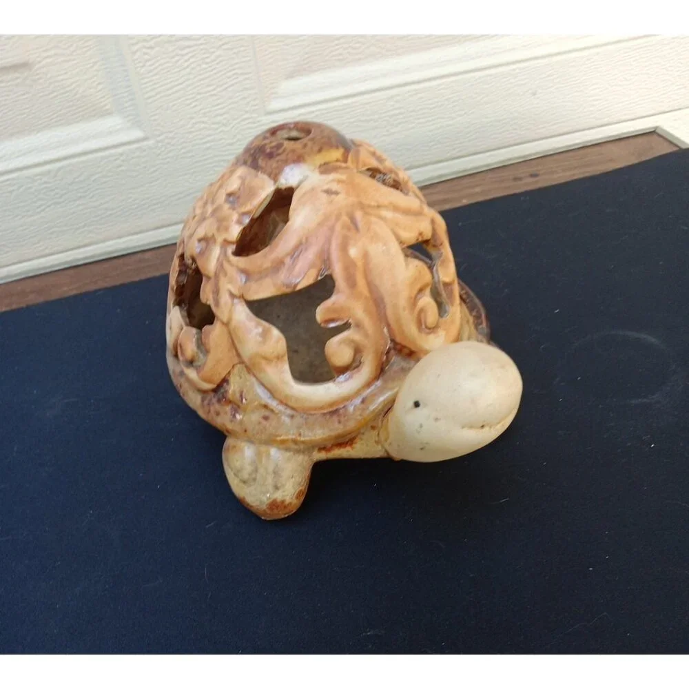 Turtle Ceramic Tealight Candle Holder – 4.25